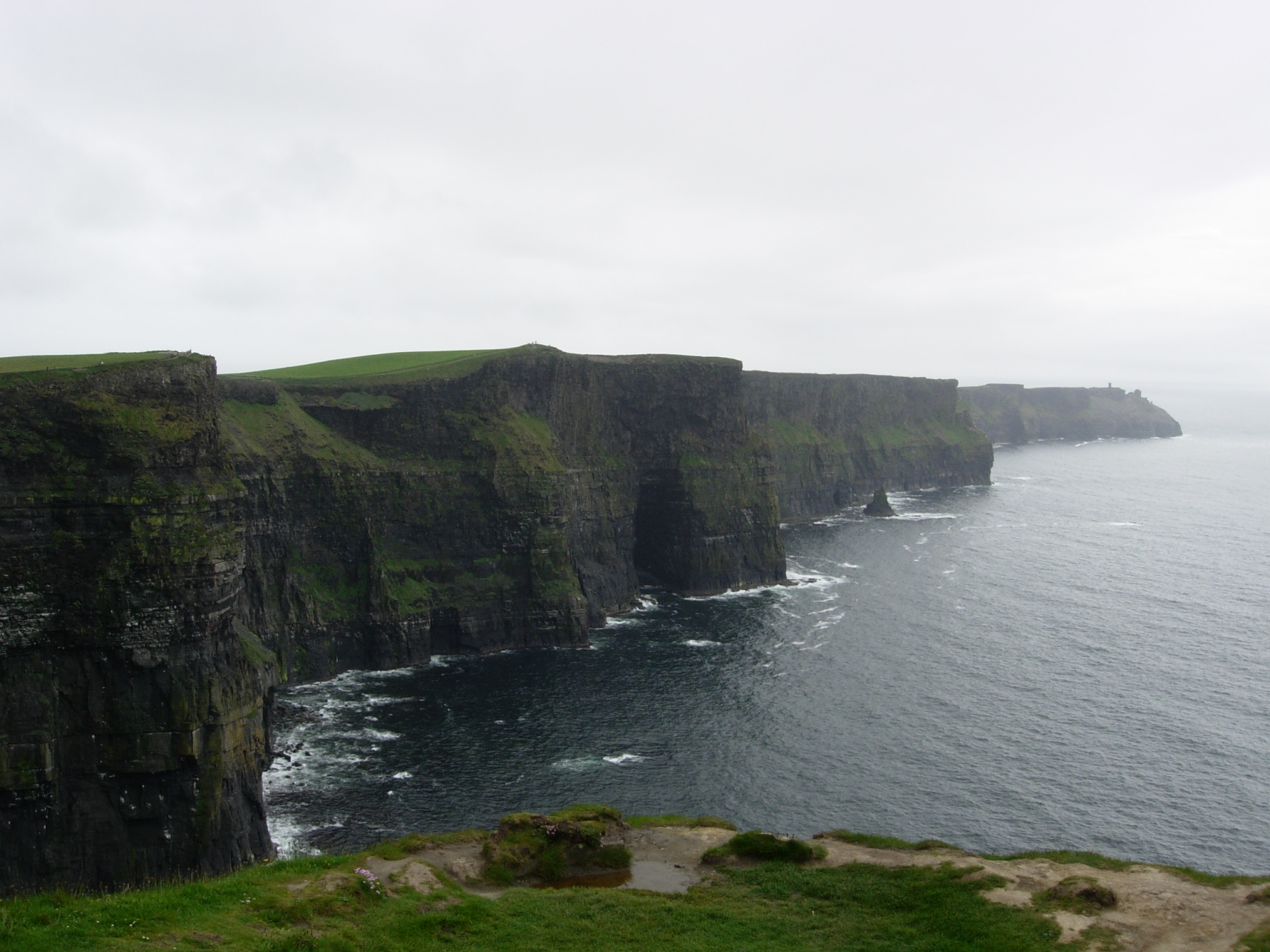 The Cliffs of Moher rising from the Atlantic off the west coast of County Clare