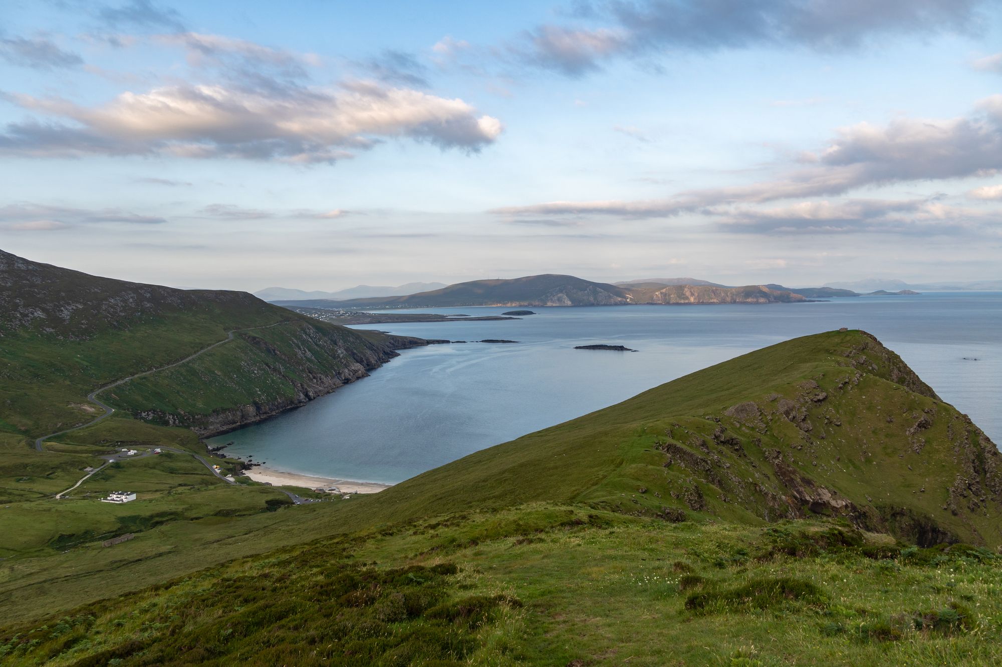 Keem Bay and the cliffs of Achill Island, County Mayo