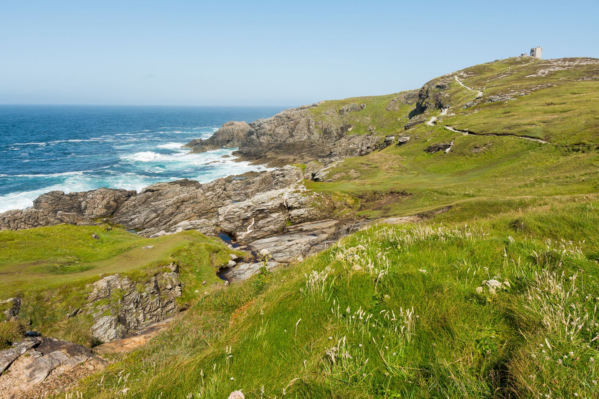 The headland at Malin Head, County Donegal, where the Atlantic meets the sky