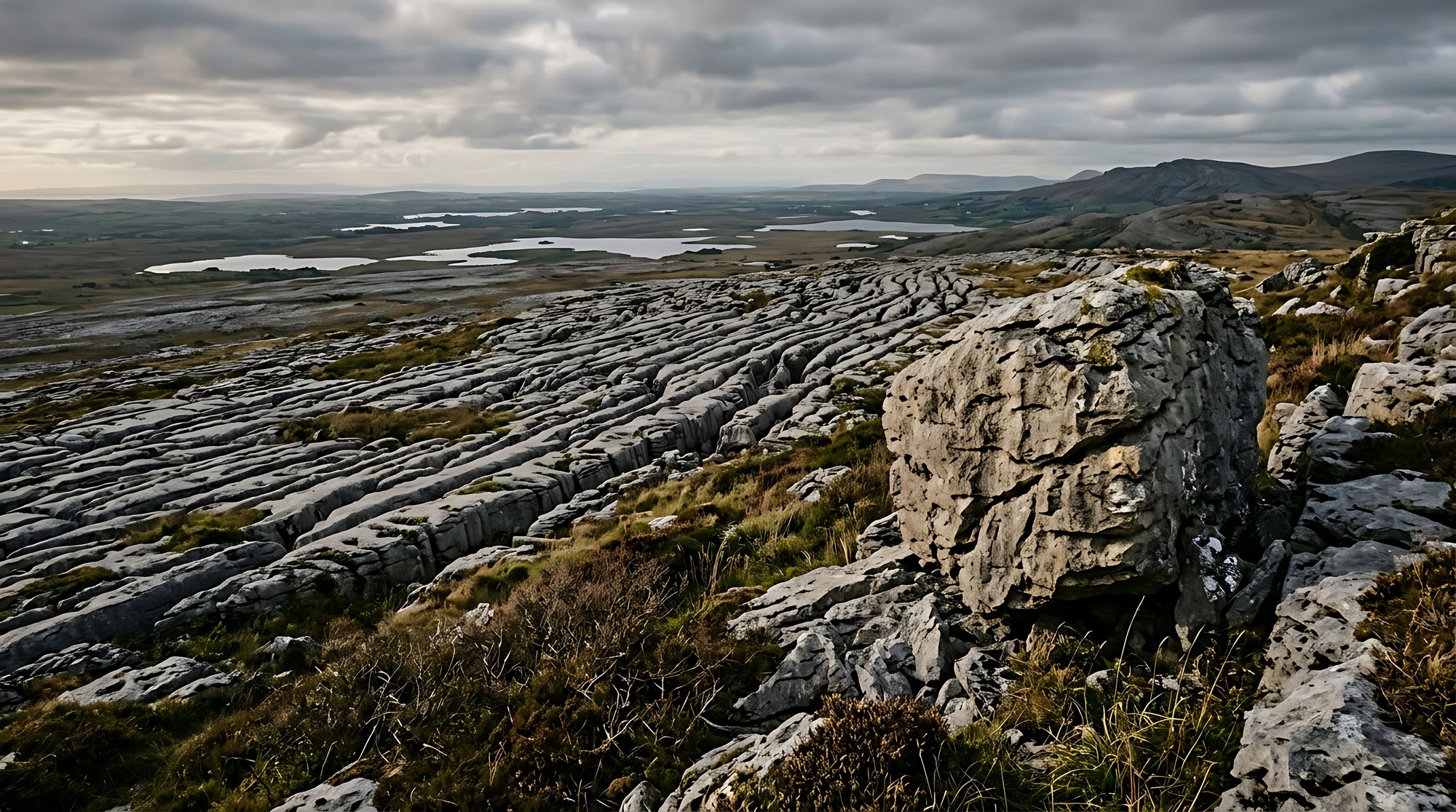 Limestone pavement on the Burren, County Clare
